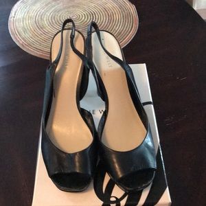 Black Leather Nine West Shoes